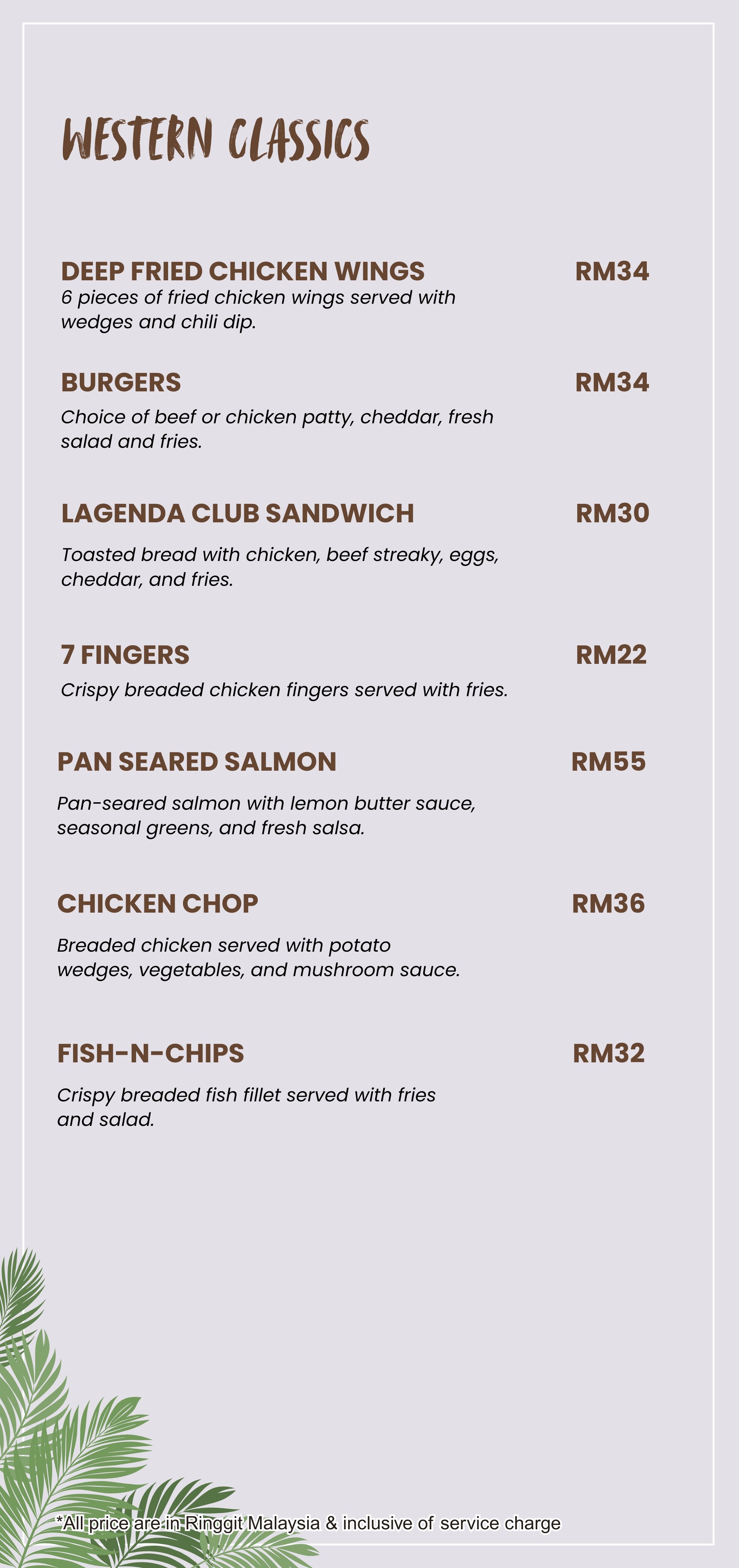 new in room dinning - 2